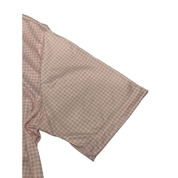 Collars & Co Mens M Relaxed Dress Shirts Blue Houndstooth + Pink Gingham NWOT - Picture 9 of 12